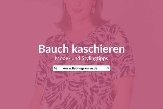 Bauch kaschieren: Mode für mollige Frauen mit Bauch