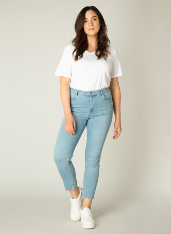 Jeans Slim Fit Anna, High Waist - Base Level Curvy 