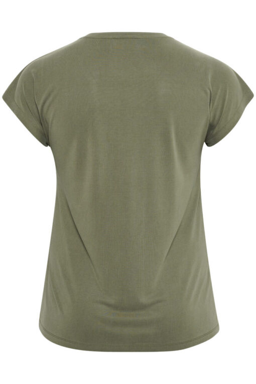 Kaffe Curve T-Shirt V-Ausschnitt oliv bei Lieblingskurve kaufen