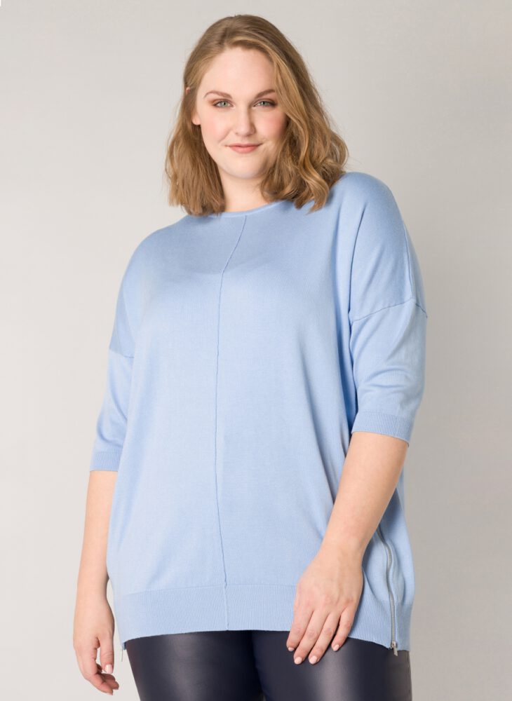 Yesta Pullover Damenpullover große Größen hellblau