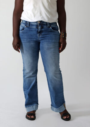 Jeans Wideleg weites Bein LeMaPa blau