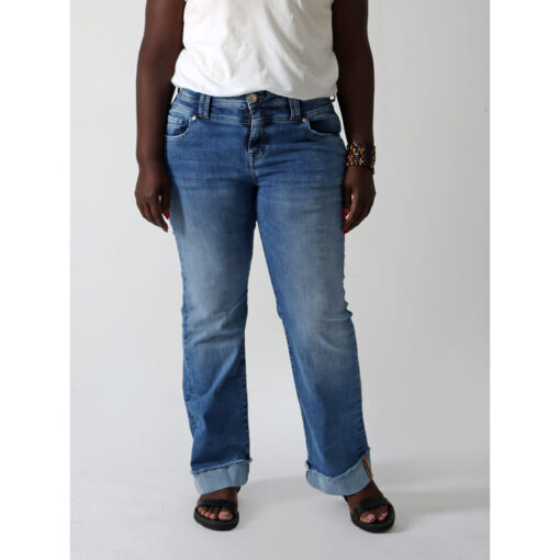 Jeans Wideleg weites Bein LeMaPa blau