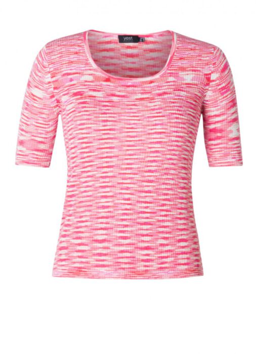 Yesta Jindra pink-weiss Shirt Freisteller bei Lieblingskurve bestellen
