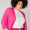Pinker Jitske Cardigan von Yesta in Farbe Fuchsia für den Sommer bei Lieblingskurve bestellen