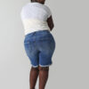 LeMaPa Monika Jeans Bermuda kurze Hose Sommerjeans am Modell fotografiert von hinten gezeigt Jeansbermuda bei Lieblingskurve kaufen