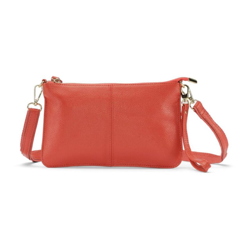 Umhängetasche Clutch in mehreren Farben - koralle 