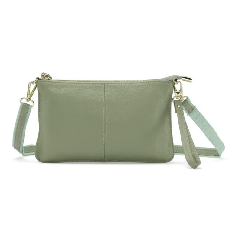 Umhängetasche Clutch in mehreren Farben - mintgrün 